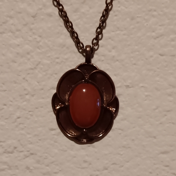 Liz Claiborne Ruby Necklace Vintage Jewelry - Picture 4 of 5